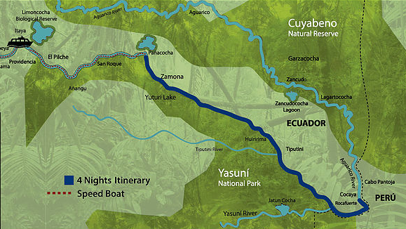 Map of the itinerary
